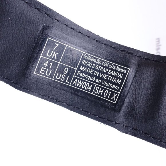 NEW Dr. Martens Ricki 3 Strap Platform Sandals 27405001 Black - Picture 9 of 9